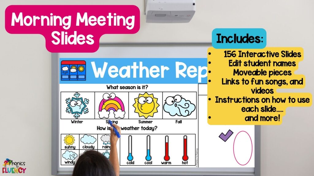 morning meeting slides for kindergarten