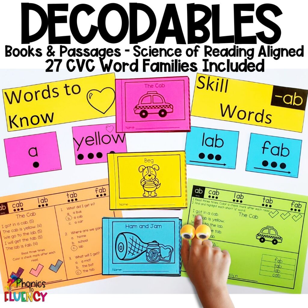 blog post on decodable books in kindergarten