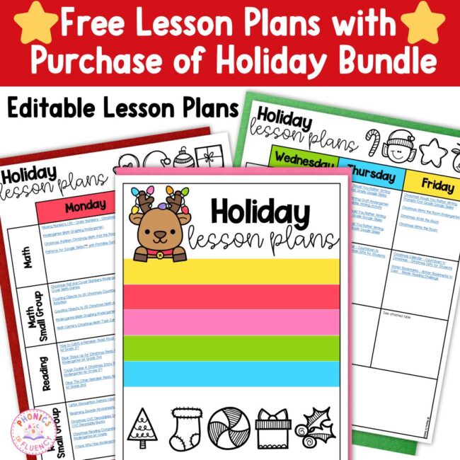 Christmas Math Activities - Christmas Literacy Centers - Kindergarten ...
