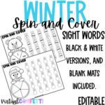 Editable Sight Word Games Editable Board Game Templates Winter ...