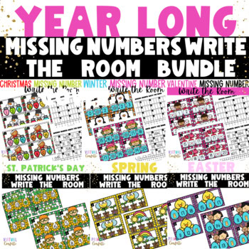 Fill in the Missing Numbers 1-20 Numbers 1-10 Kindergarten Math Centers Bundle