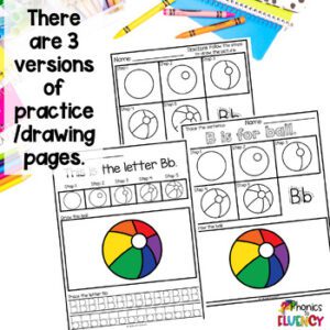 Letter Formation Practice Sheets - Directed Drawings - Phonics to Fluency