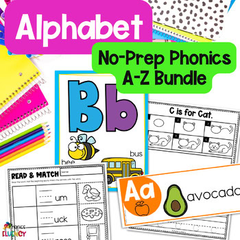Letter of the Week Bundle - Alphabet Review Worksheets - Letters A-Z