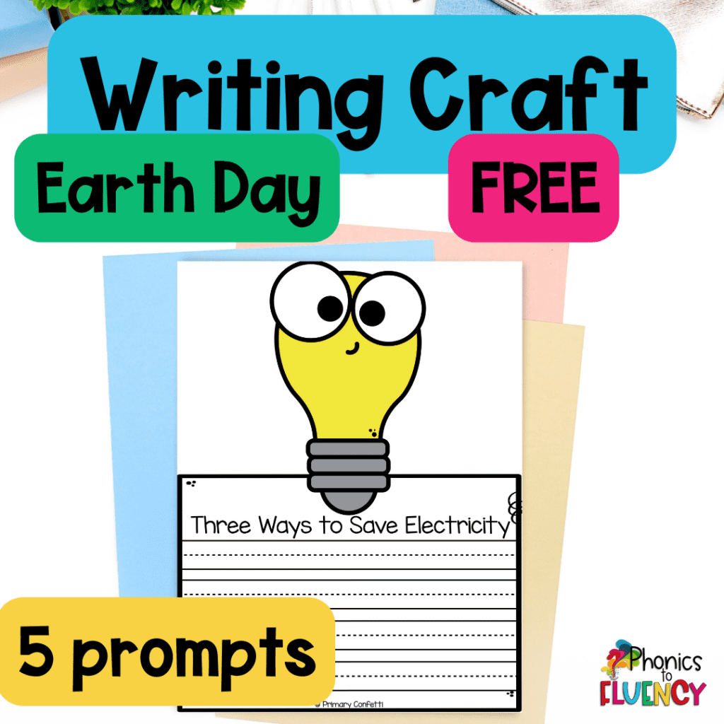 Earth Day Writing craft freebie