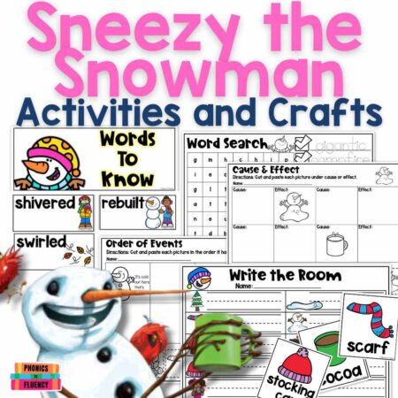 Sneezy the Snowman Activities - Winter Read Alouds with Activities