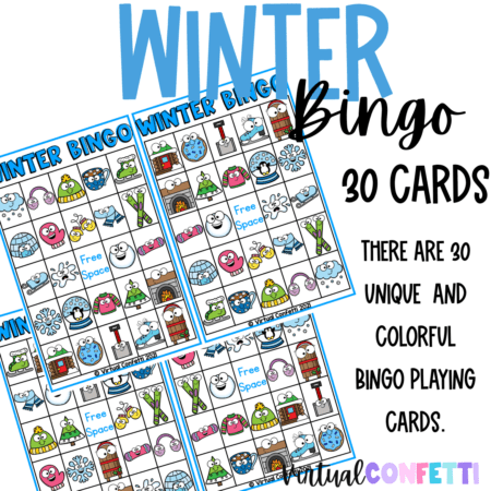 Winter Bingo Game - Winter Activities - Winter Party Games - Image 3