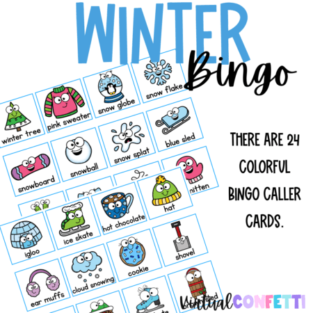 Winter Bingo Game - Winter Activities - Winter Party Games - Image 2