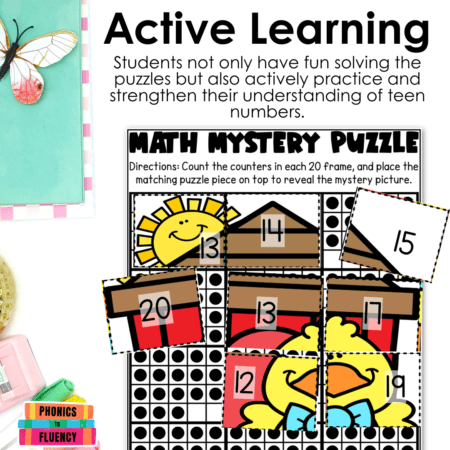 Teen Number Practice - Spring Math Activities - Teen Numbers Kindergarten - Image 3