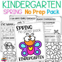 kindergarten spring no prep