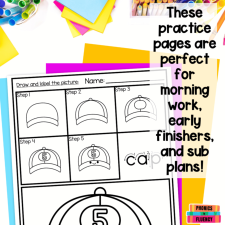 Directed Drawing and Writing Kindergarten CVC Word Practice Short A Worksheets - Image 2