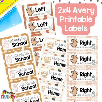 Boho Editable Take Home Folder Covers Keep At Home Return To School Labels - Image 4
