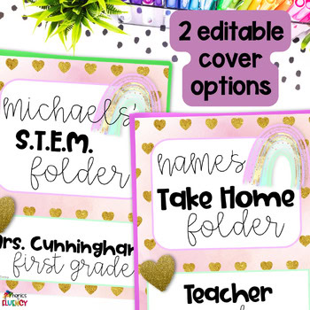 FREE Editable Take Home Folder Covers Keep At Home Return To School Labels - Image 3