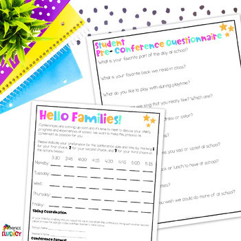 Parent Teacher Conference Forms Conference Reminder Slips Conferences Notes - Image 3