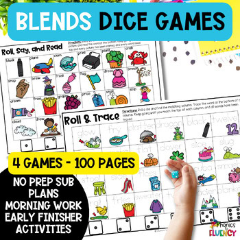 Blends Worksheets Reading & Phonics Intervention Activities Games 1st Grade 2nd