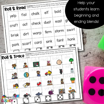 Blends Worksheets Reading & Phonics Intervention Activities Games 1st Grade 2nd - Image 2