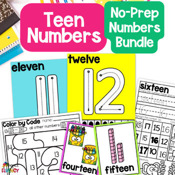 Teen Numbers Kindergarten Tracing Numbers Teen Numbers Game Counting to 20