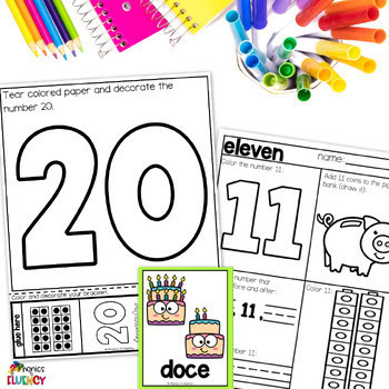 Teen Numbers Kindergarten Tracing Numbers Teen Numbers Game Counting to 20 - Image 3