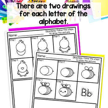 Directed Drawing Kindergarten Letter Formation Practice Sheets - Image 4
