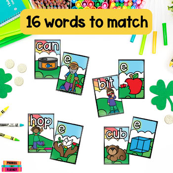 CVCE Words - CVCE Word Games - March Literacy Centers Kindergarten - Image 2