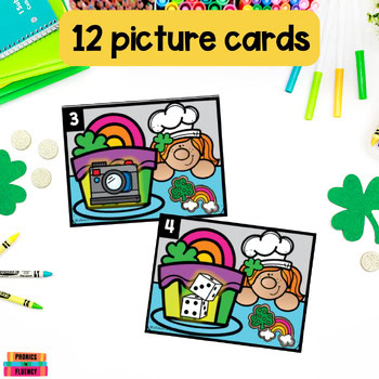 Counting Syllables Worksheets - March Kindergarten Literacy Centers - Image 2