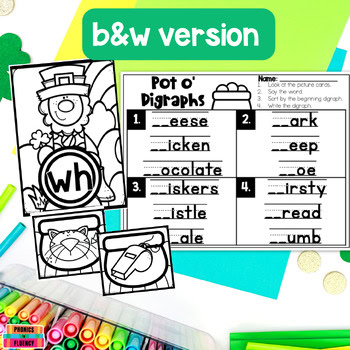 Digraph Games Digraph Sort St Patricks Day Activities March Reading Kindergarten - Image 4