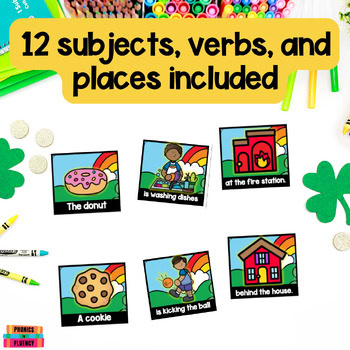 Simple Sentence Writing Kindergarten - St. Patrick's Day Silly Sentences - Image 2