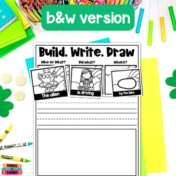 Simple Sentence Writing Kindergarten - St. Patrick's Day Silly Sentences - Image 4
