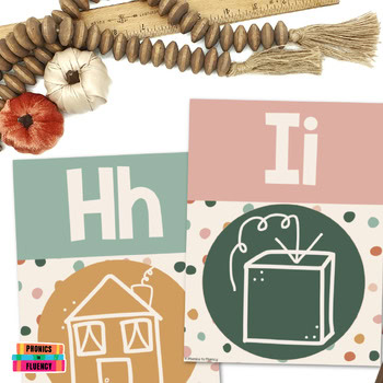 Boho Calming Classroom Themes Decor Alphabet Posters - Image 4