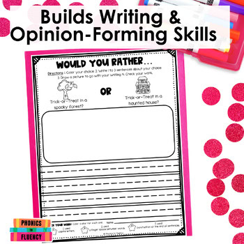Would You Rather Writing Prompts First Grade Opinion Writing 2nd Grade Bundle - Image 3