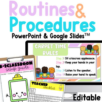 Expectations and Procedures & Routines Slides Routines and Procedures Checklist