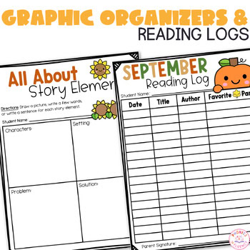 Kindergarten Reading Log with Parent Signature September Reading Log Bingo - Image 2