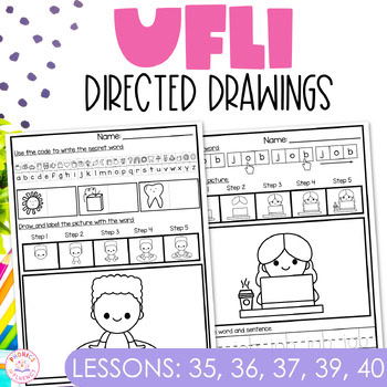 Created to Align with UFLI Kindergarten Worksheets Lessons 35, 36, 37, 39, & 40