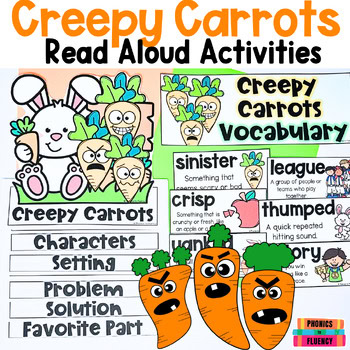 Creepy Carrots Halloween Craft and Kindergarten Read Aloud Craft and Activities