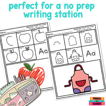 Directed Drawing Kindergarten Letter Formation Practice Sheets - Image 3