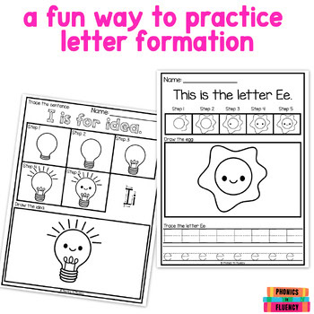 Directed Drawing Kindergarten Letter Formation Practice Sheets - Image 4