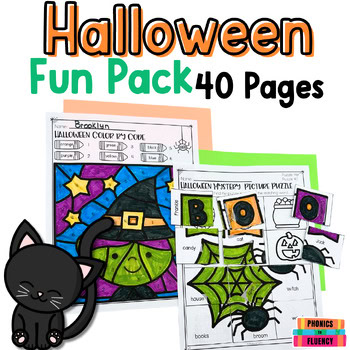 Halloween Fun Packet Halloween Color Sheets Directed Drawing Fun Pack