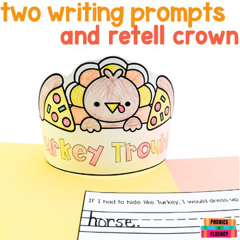 Turkey Trouble Retell Activities Thanksgiving Craft Kindergarten 1st Grade - Image 2