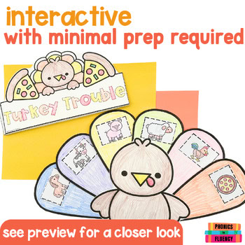 Turkey Trouble Retell Activities Thanksgiving Craft Kindergarten 1st Grade - Image 4