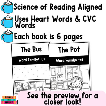 Winter CVC Decodables Decodable Readers Kindergarten CVC Decodable Books - Image 4