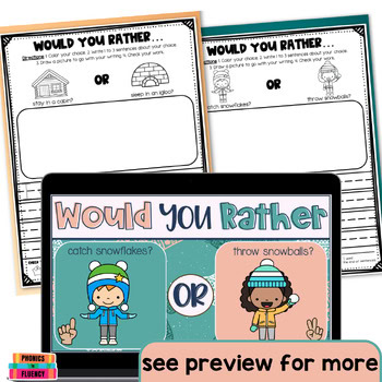 Would You Rather Writing Google Slides Winter Holiday Digital Brain Breaks 1st - Image 4