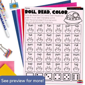 Nonsense Word Fluency Practice Kindergarten Reading Phonics Intervention - Image 4