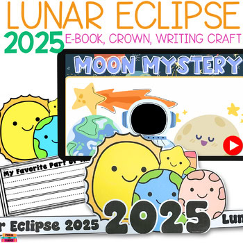 2026 Eclipse Kindergarten Lunar Eclipse Worksheet Craft Writing Google Slides™