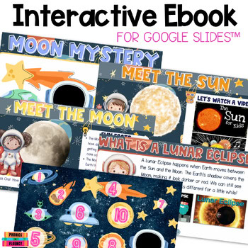 2026 Eclipse Kindergarten Lunar Eclipse Worksheet Craft Writing Google Slides™ - Image 3