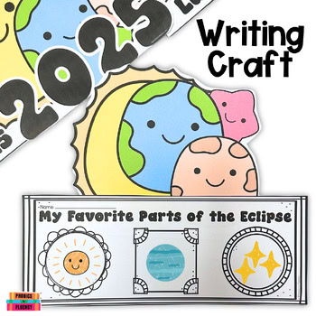 2026 Eclipse Kindergarten Lunar Eclipse Worksheet Craft Writing Google Slides™ - Image 4
