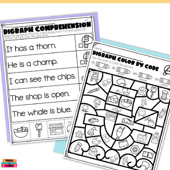 Sh and Ch Worksheet Wh Th Digraph Worksheets Phonics Warm Ups Phonics Homework - Image 2