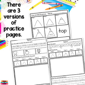 Created to Align with UFLI Worksheets UFLI Kindergarten Lesson 37 CVC Short O - Image 2