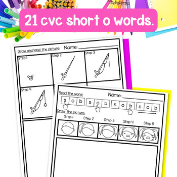 Created to Align with UFLI Worksheets UFLI Kindergarten Lesson 37 CVC Short O - Image 3