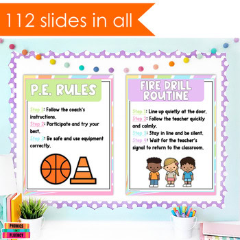 Classroom Procedures and Routines Posters Kindergarten Hand Signals Pastel - Image 3