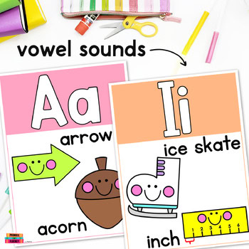 Composition Notebook Decor Pastel Alphabet Posters Kindergarten Phonics - Image 4