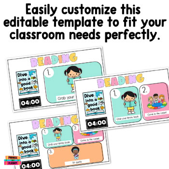 Morning Routine Visual Schedule Daily Agenda Routine & Procedures Slides Kinder - Image 3